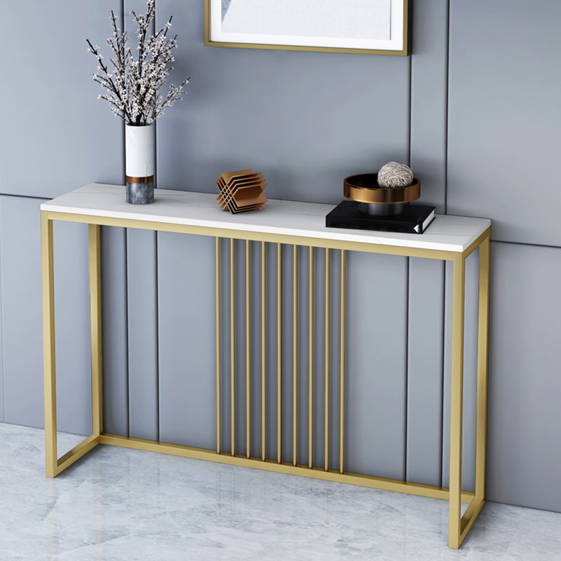 Rectangle Shape Contemporary Console Table Stone Sofa Table in for Hall