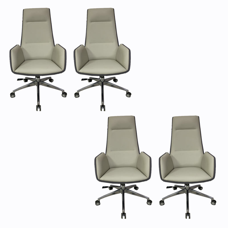 Armless Office Chair Conference Chair with Wheels for Office