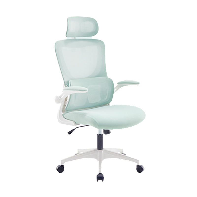 Adjustable Arm Desk Chair Contemporary Office Chair with Wheels