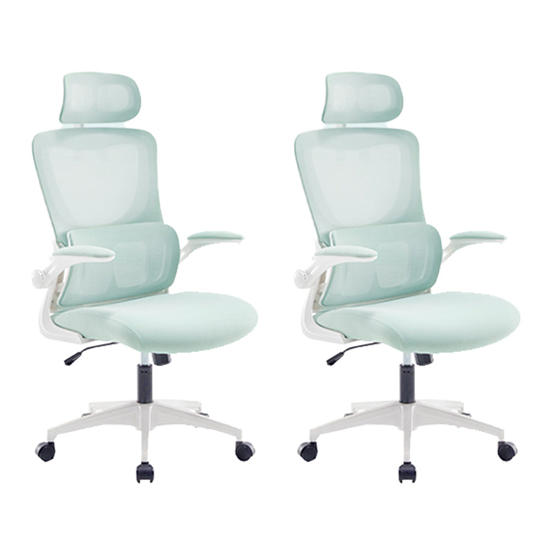 Adjustable Arm Desk Chair Contemporary Office Chair with Wheels