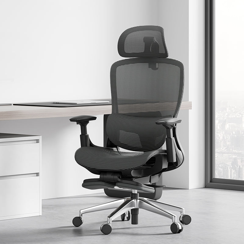 Adjustable Arms Office Chair Mesh Desk Chair with Wheels for Home