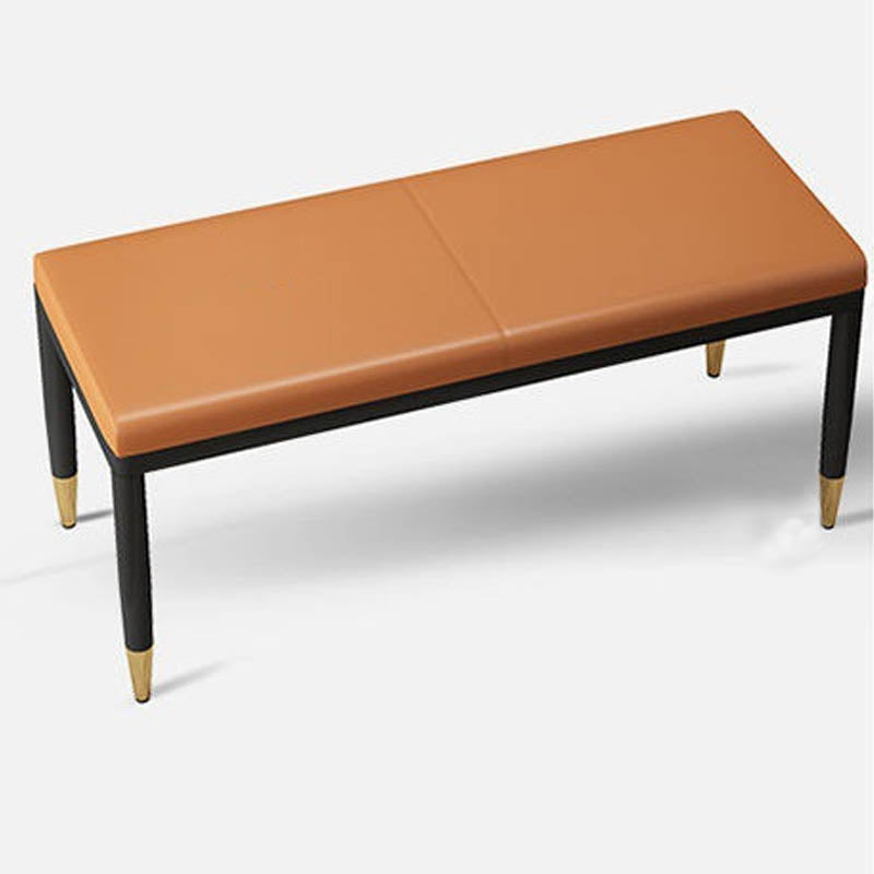 Rectangle Upholstered Bench Contemporary Home Seating Bench with Legs