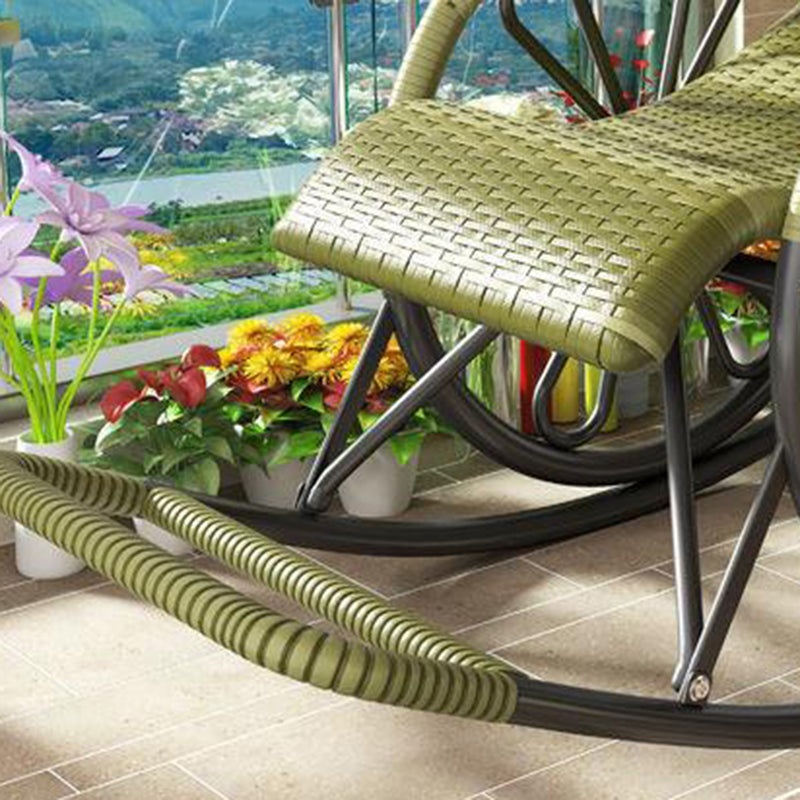 Lounge Iron Base Single Rocking Chair Leisure Chaise Lazy Chair for Balcony