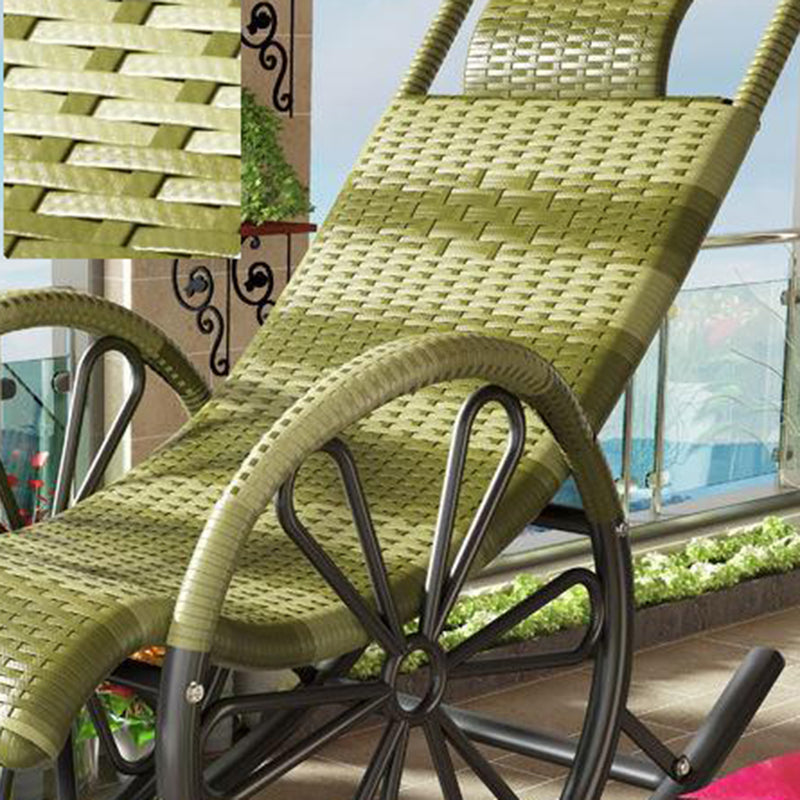 Lounge Iron Base Single Rocking Chair Leisure Chaise Lazy Chair for Balcony