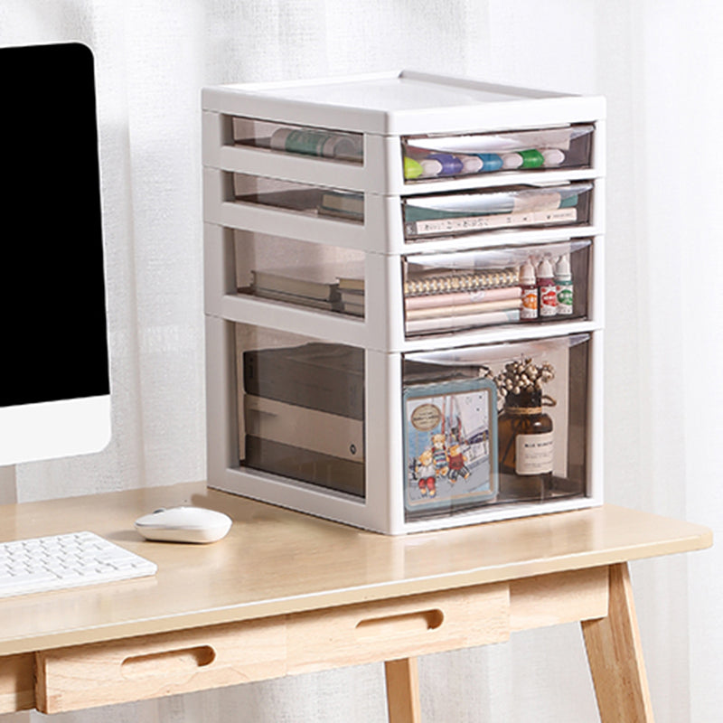 Vertical Transparent File Cabinet Modern Plastic Drawers Filing Cabinet