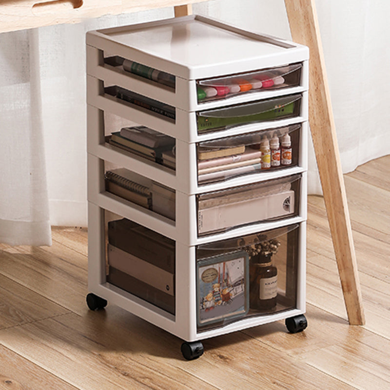 Vertical Transparent File Cabinet Modern Plastic Drawers Filing Cabinet