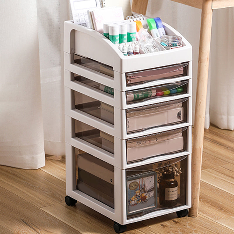 Vertical Transparent File Cabinet Modern Plastic Drawers Filing Cabinet