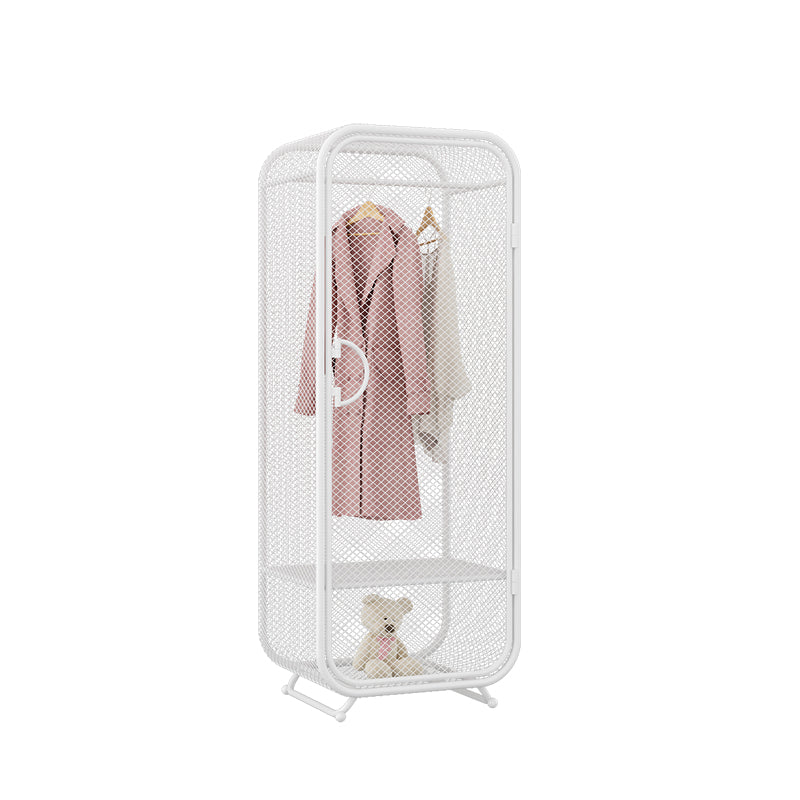 Bedroom Wardrobe Armoire Industrial Style Metal Storage Cabinet