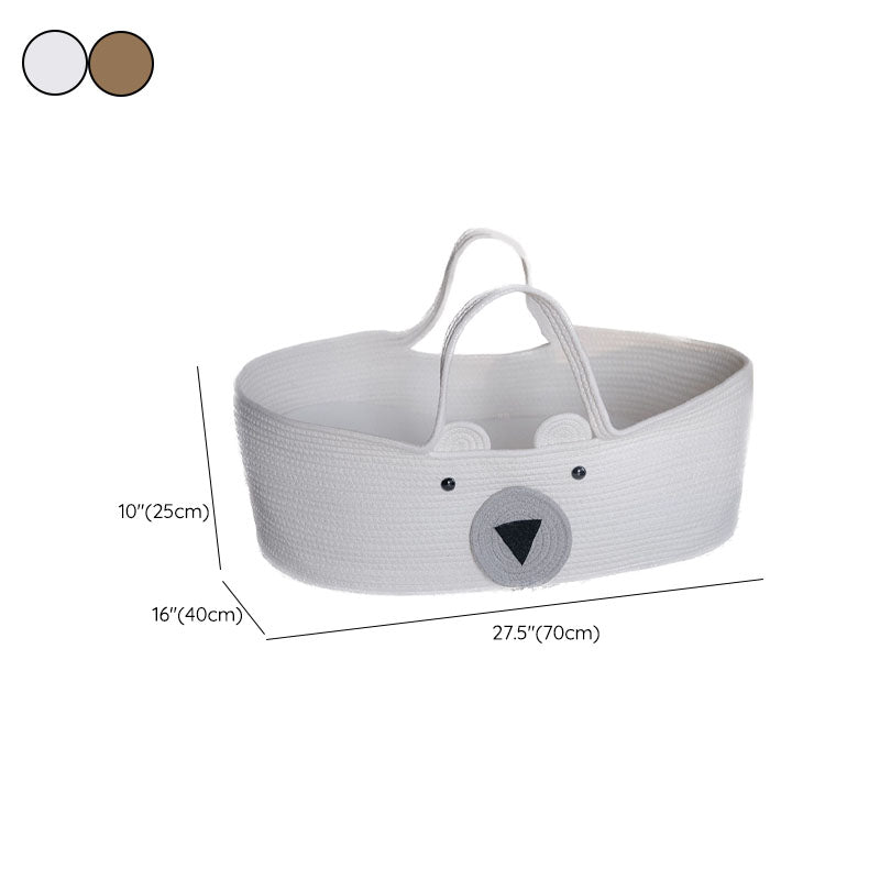 Modern Foldable Cloth Oval Portable Moses Basket without Pad