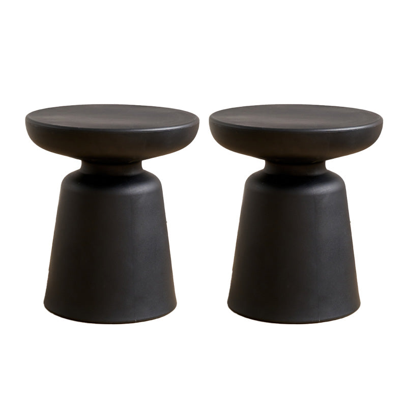 Pedestal End Table Plastic Round Side Sofa Side Accent Table