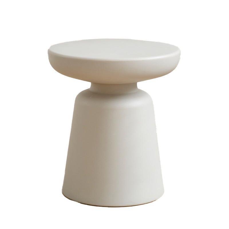 Pedestal End Table Plastic Round Side Sofa Side Accent Table