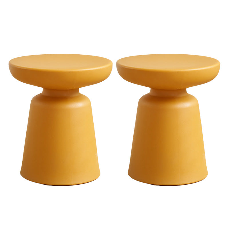 Pedestal End Table Plastic Round Side Sofa Side Accent Table