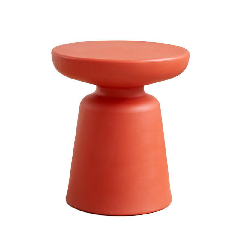 Pedestal End Table Plastic Round Side Sofa Side Accent Table