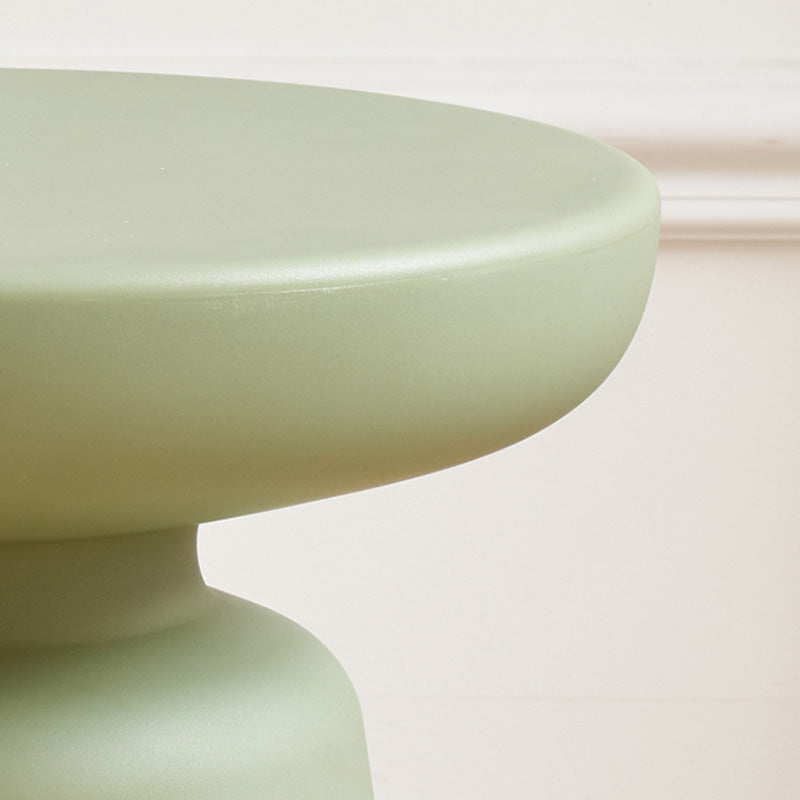 Pedestal End Table Plastic Round Side Sofa Side Accent Table
