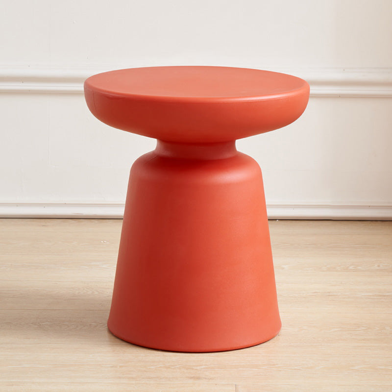 Pedestal End Table Plastic Round Side Sofa Side Accent Table