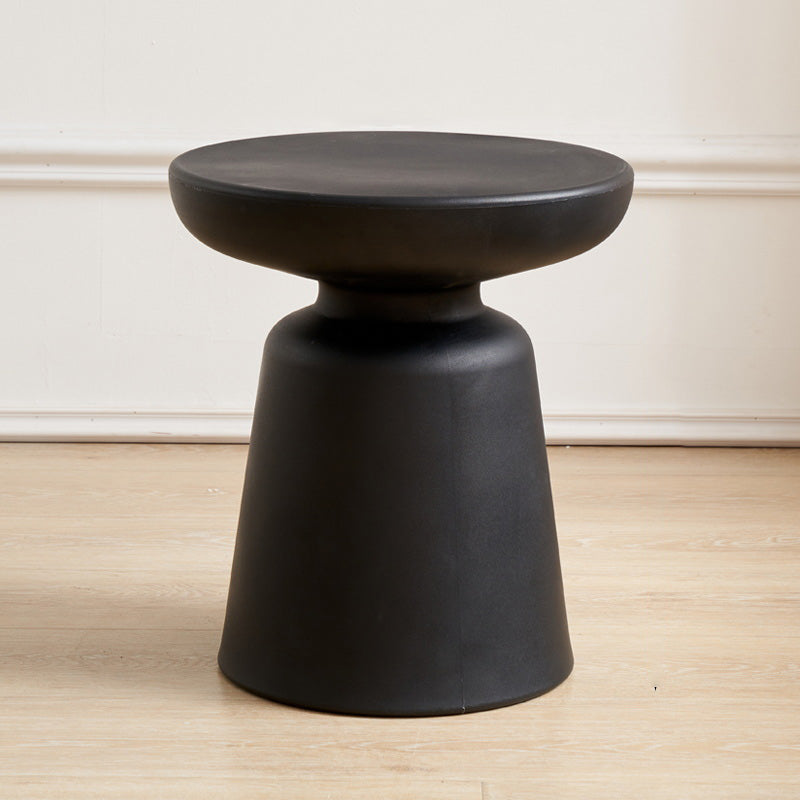 Pedestal End Table Plastic Round Side Sofa Side Accent Table