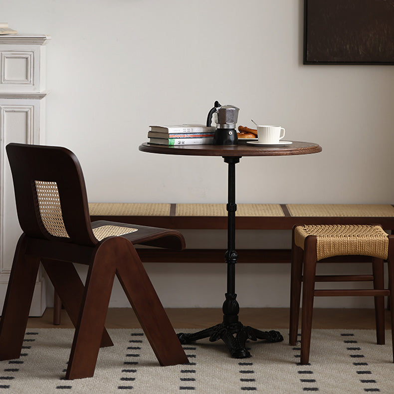 Modern Style Dining Chair Solid Wood Low Back Side Chair for Dining Room