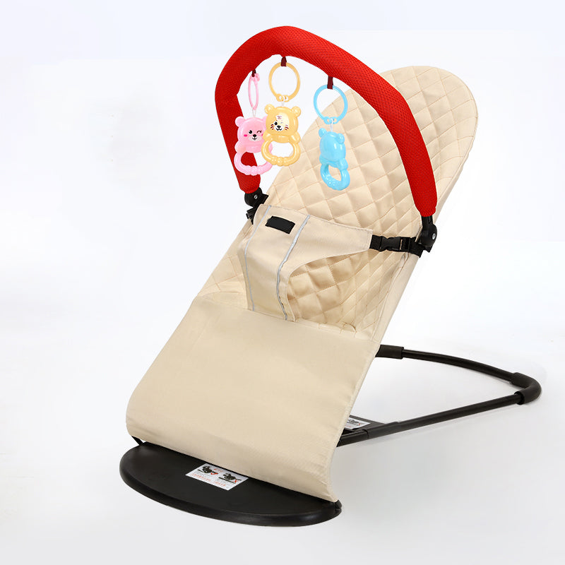 Metal Rocking Crib Cradle Modern Foldable Height Adjustable for Newborn