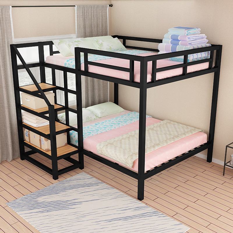 Contemporary No Theme Bunk Bed/Loft Bed in Metal with Guardrails