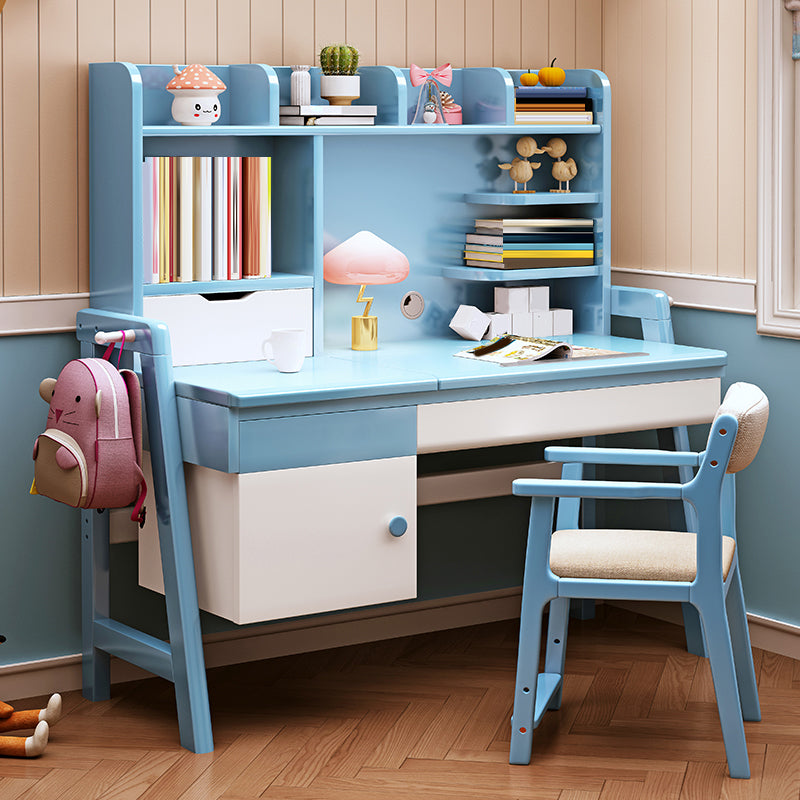 Bedroom Art Desk Kids Desk and Chair Set with Drawers Kids Desk 23.6"W