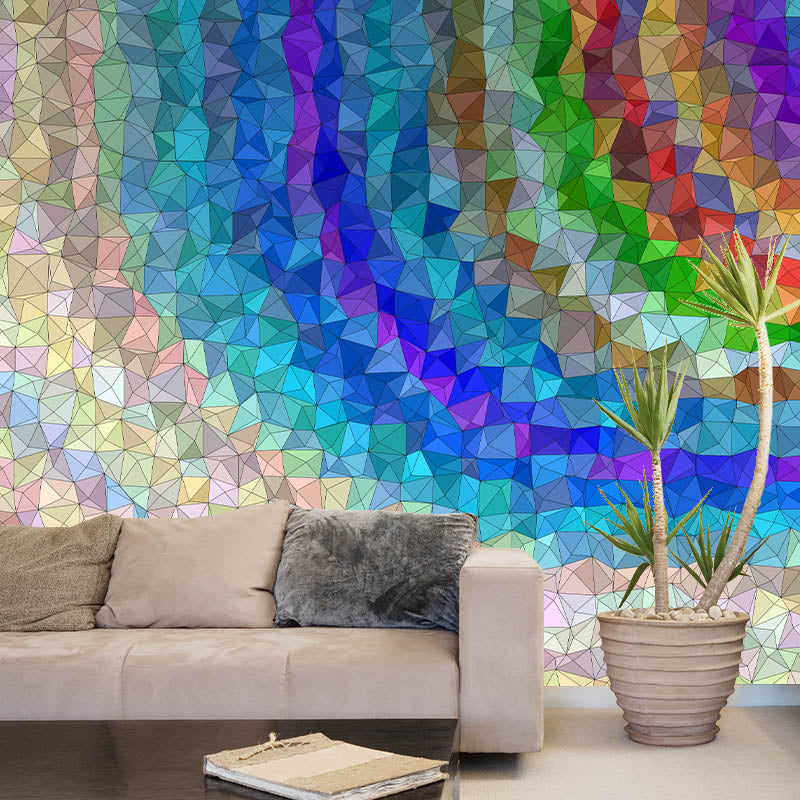 Illustration Pattern Mildew Wall Mural Art Horizontalt for Living Room