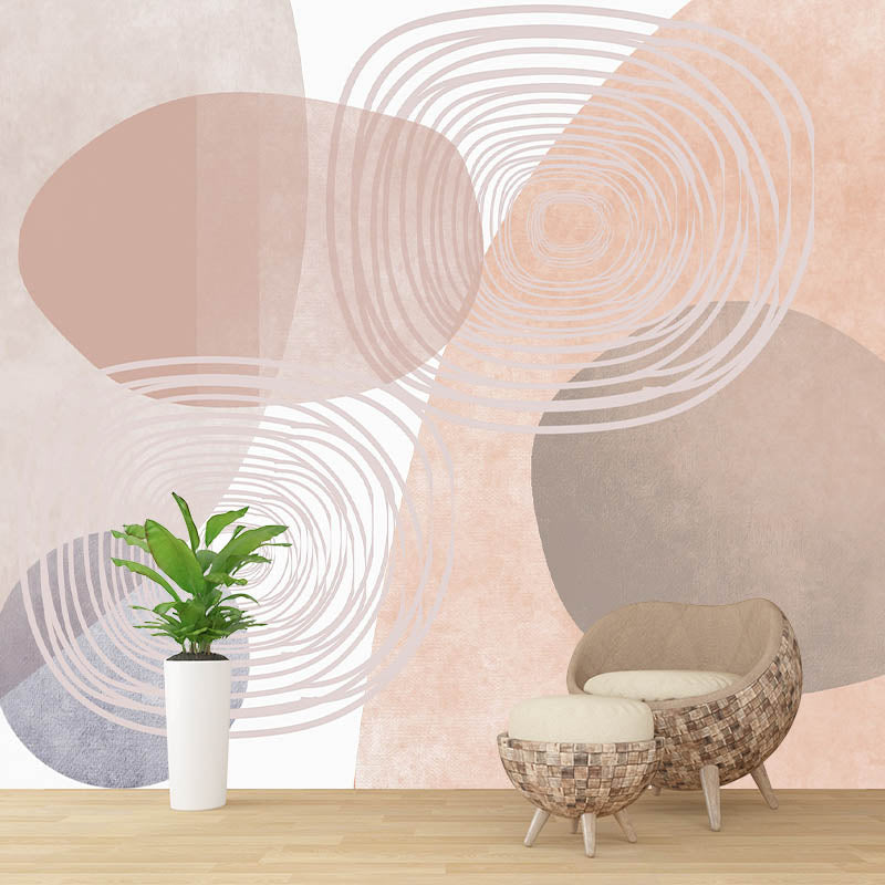 Illustration Pattern Mildew Wall Mural Horizontalt Art for Living Room