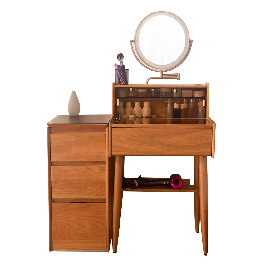 16" Wide Contemporary Vanity Table Solid Wood Make-up Vanity with Drawer