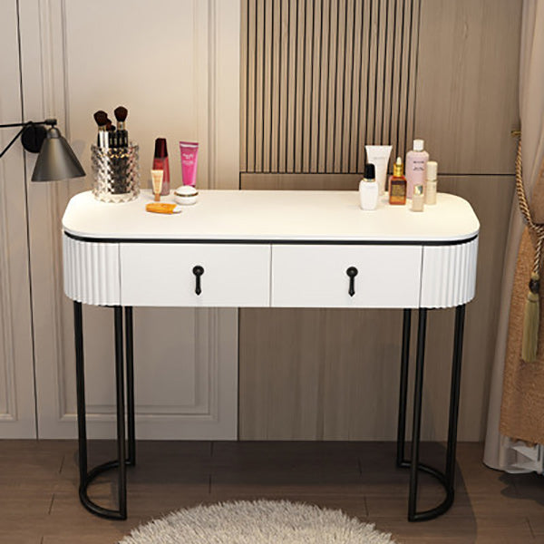 Adjustable Makeup Counter Lighted Mirror Vanity Dressing Table with Drawer