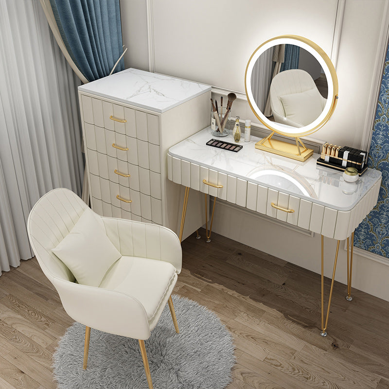 Slate Vanity Desk Removable Vanity Makeup Vanity Set for Bedroom