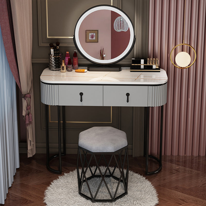 Wooden Vanity Desk Removable Vanity Makeup Vanity Set for Bedroom