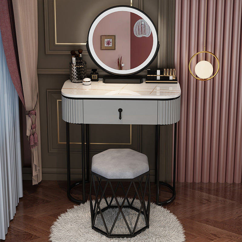 Wooden Vanity Desk Removable Vanity Makeup Vanity Set for Bedroom
