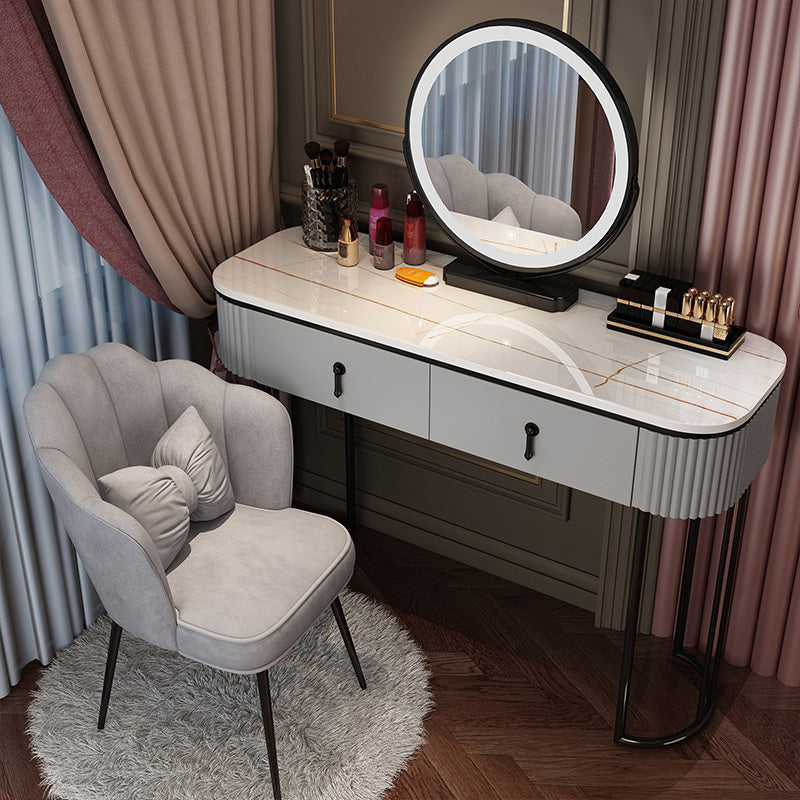 Wooden Vanity Desk Removable Vanity Makeup Vanity Set for Bedroom