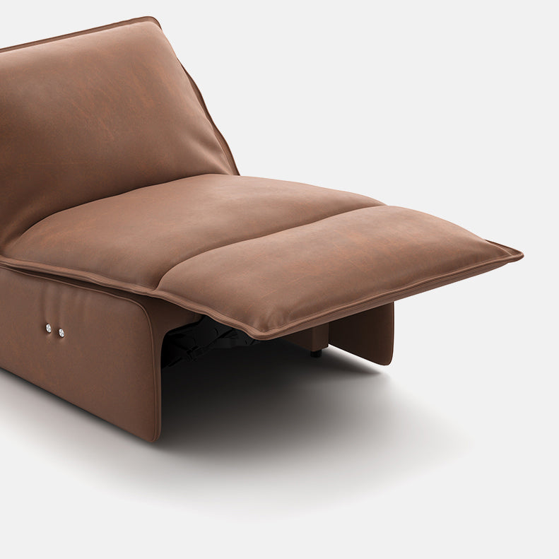 Solid Color Recliner Chair Metal Fram Swivel Rocker Recliner without Arms