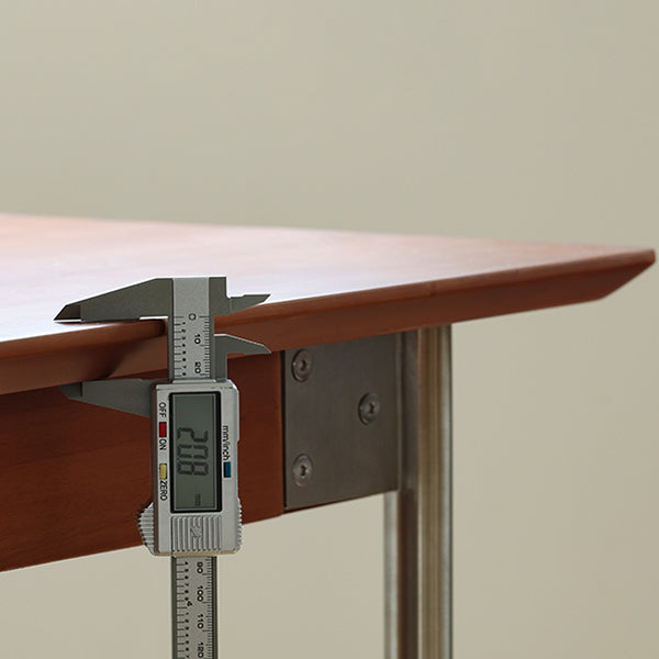 Modern Rectangle Dining Table with Stainless Steel Leg for Living Room