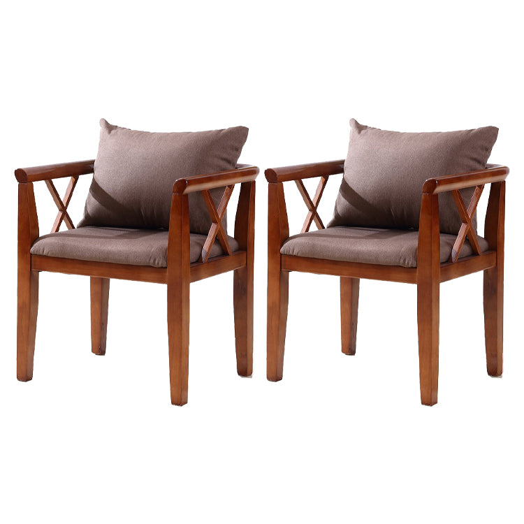 Traditional Style Dining Chair Solid Wood Dining Arm Chair for Hotel