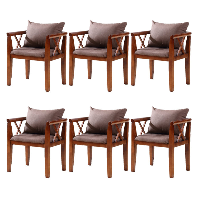 Traditional Style Dining Chair Solid Wood Dining Arm Chair for Hotel
