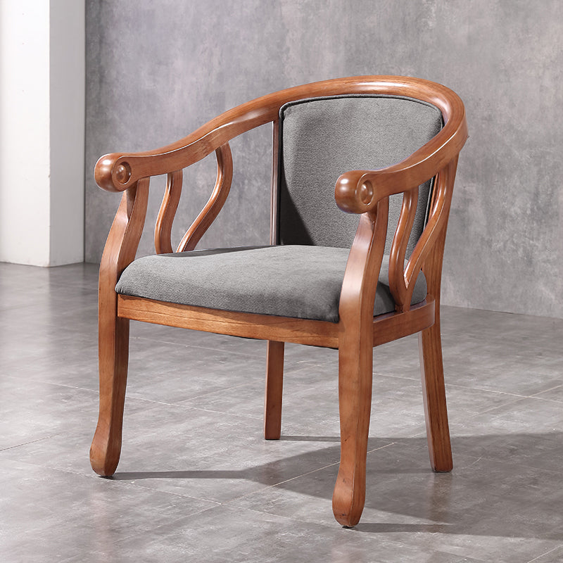 Traditional Style Dining Chair Solid Wood Dining Arm Chair for Hotel