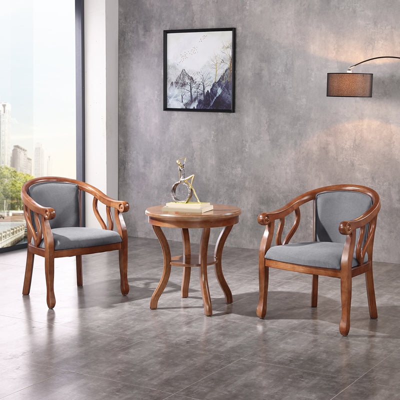 Traditional Style Dining Chair Solid Wood Dining Arm Chair for Hotel