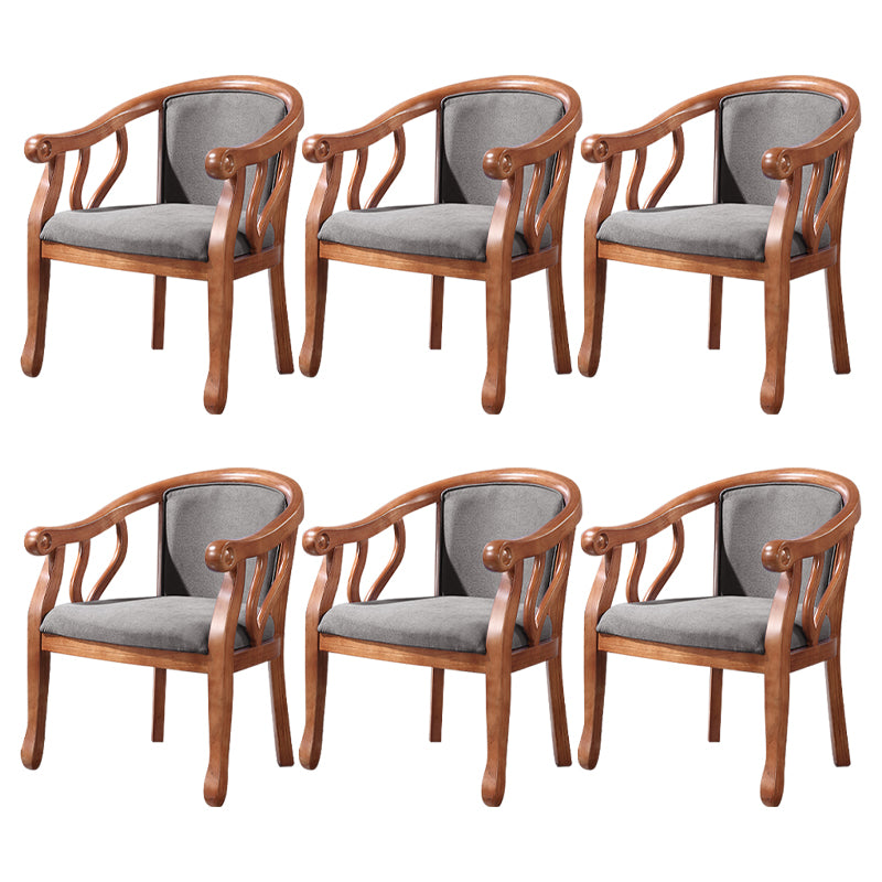 Traditional Style Dining Chair Solid Wood Dining Arm Chair for Hotel