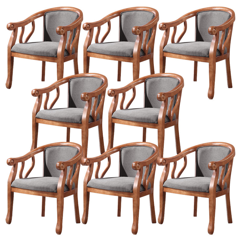 Traditional Style Dining Chair Solid Wood Dining Arm Chair for Hotel
