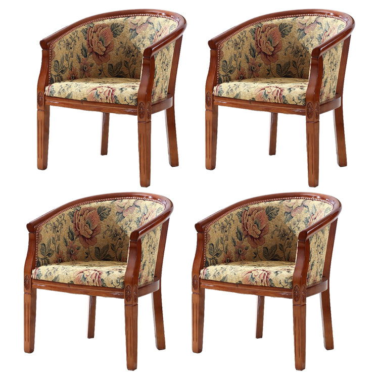 Traditional Style Dining Chair Solid Wood Dining Arm Chair for Hotel