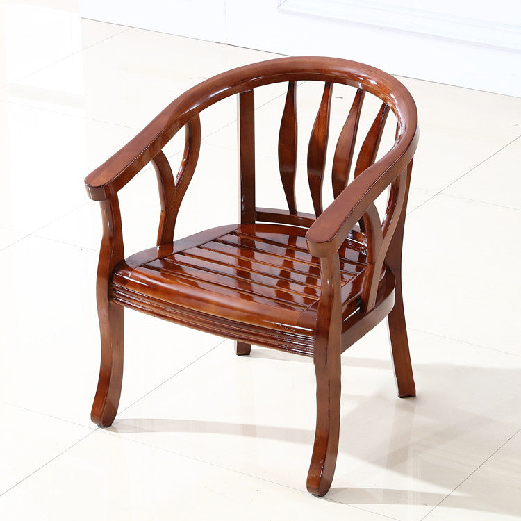 Traditional Style Dining Chair Solid Wood Dining Arm Chair for Hotel
