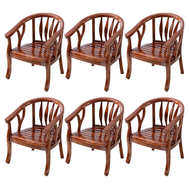 Traditional Style Dining Chair Solid Wood Dining Arm Chair for Hotel