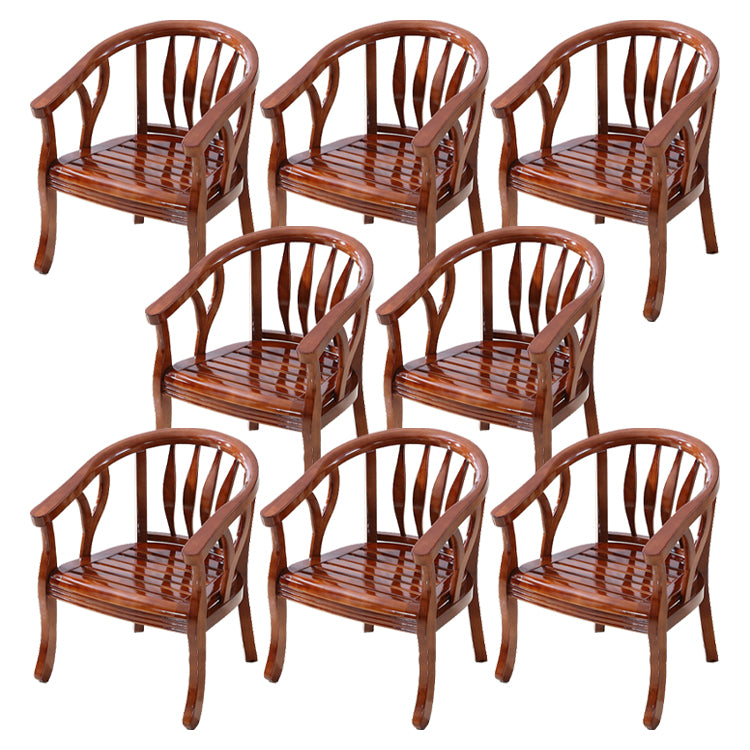 Traditional Style Dining Chair Solid Wood Dining Arm Chair for Hotel