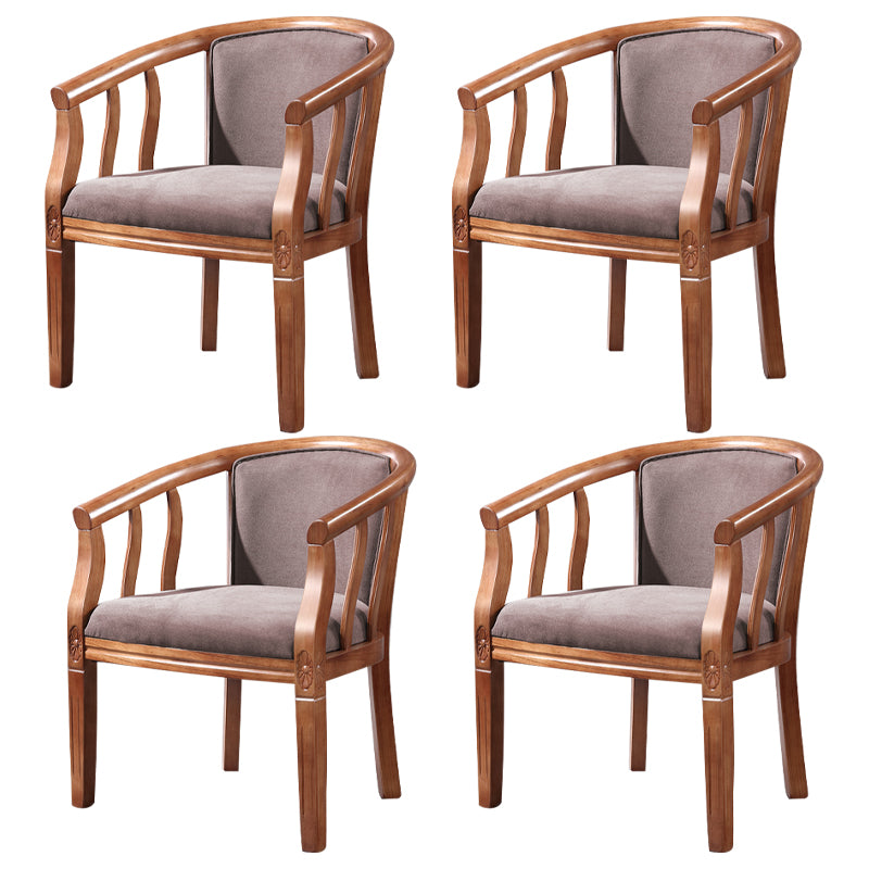 Traditional Style Dining Chair Solid Wood Dining Arm Chair for Hotel