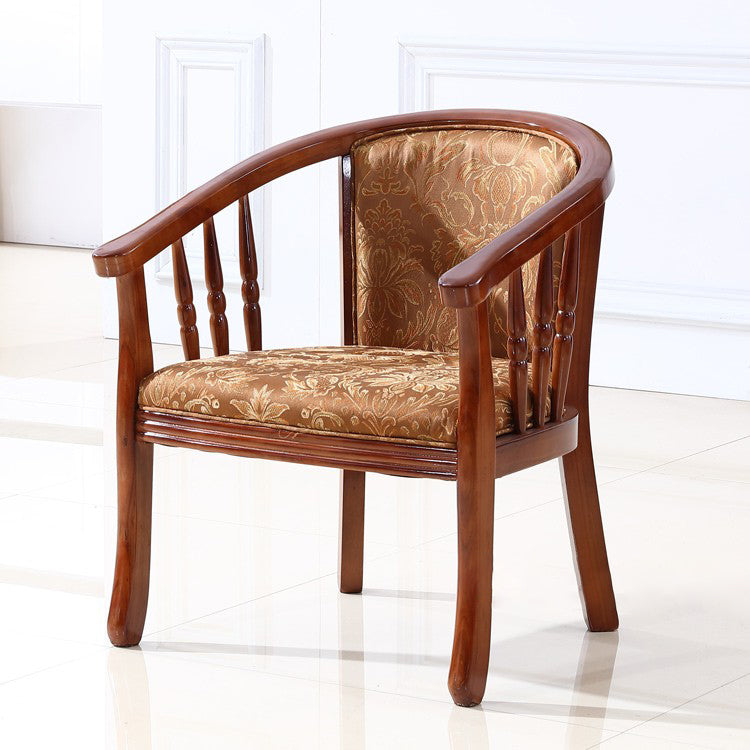 Traditional Style Dining Chair Solid Wood Dining Arm Chair for Hotel