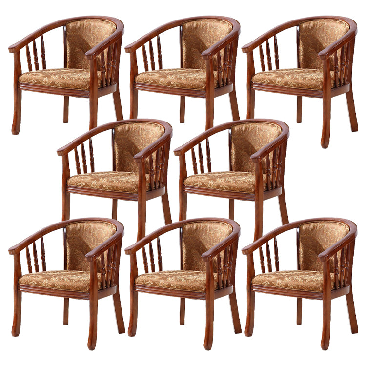 Traditional Style Dining Chair Solid Wood Dining Arm Chair for Hotel