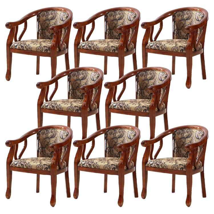 Traditional Style Dining Chair Solid Wood Dining Arm Chair for Hotel