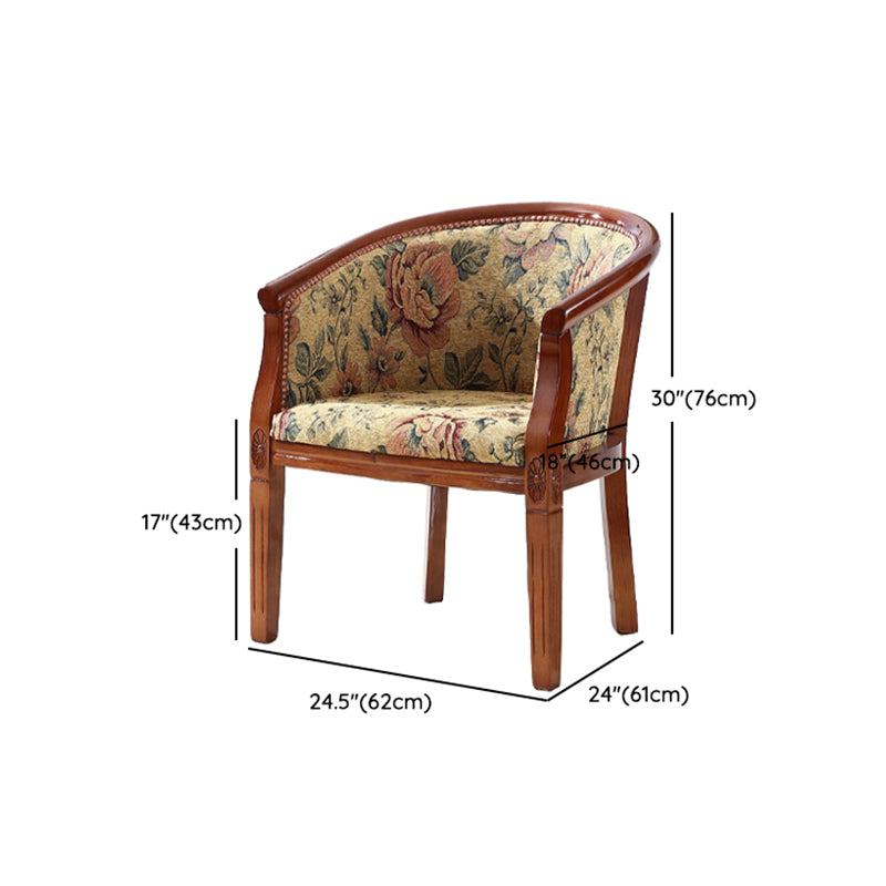 Traditional Style Dining Chair Solid Wood Dining Arm Chair for Hotel