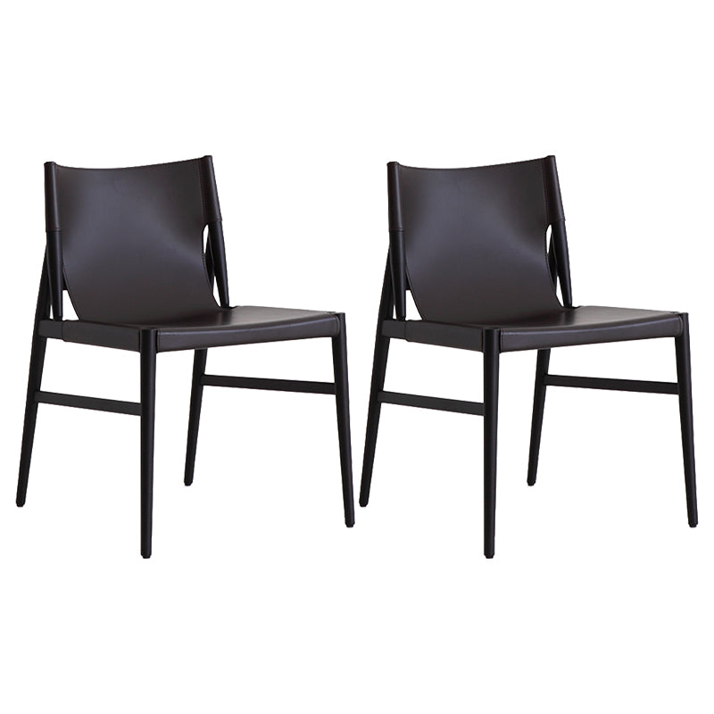 Modern Simple Side Chair Wooden Frame Kitchen Dining Chair for Home Use
